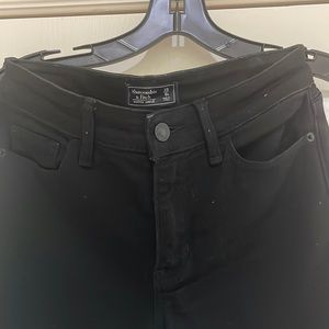 Abercrombie & Fitch Harper ankle black jean size 25/0R
